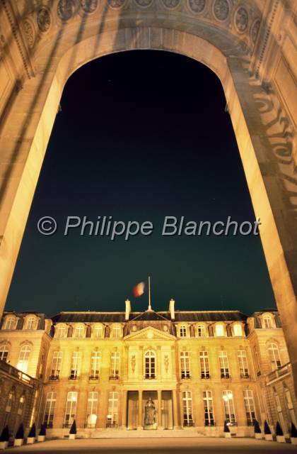 elysee 10.JPG - Palais de l'Elysée de nuitParisFrance